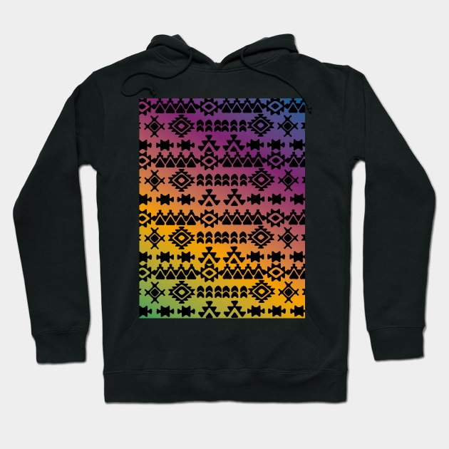 aztec pattern design Hoodie by JDP Designs